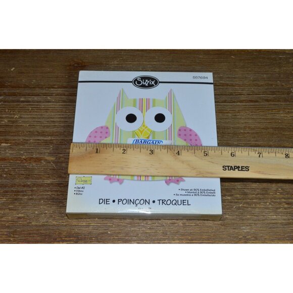 Sizziz Bigz Machine Owl #2 Die Large Black Cut Papercrafts Scrapbooking Cardmaki - Picture 8 of 9